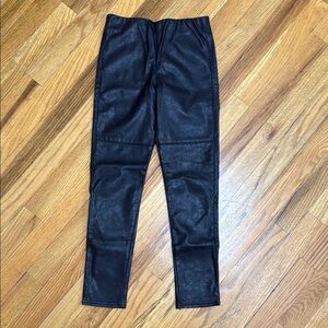 H&M Black Faux Leather Leggings